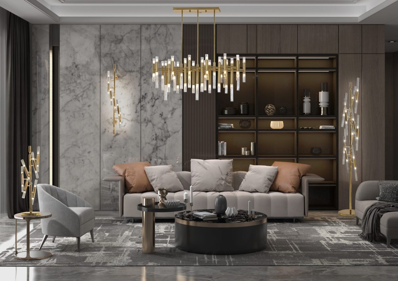 LINE CROCODILE CHANDELIER - Image 2