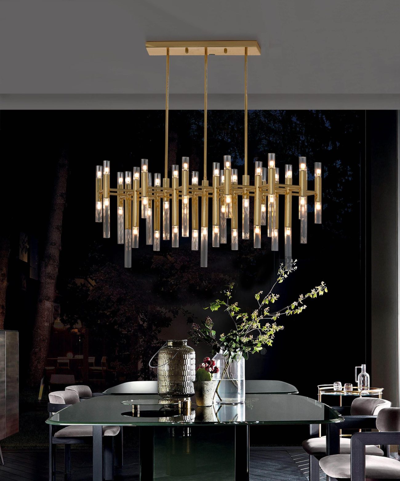 LINE CROCODILE CHANDELIER