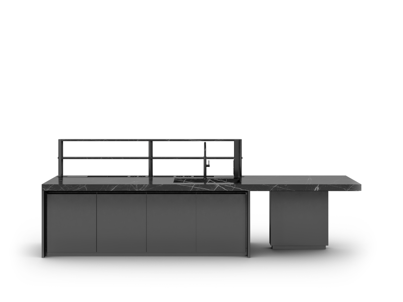 SENSES KITCHEN MARBEL I + LACQUER - with extension
